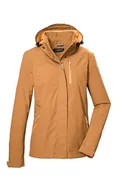 Kurtki damskie - killtec Damska kurtka funkcyjna wodoszczelna/kurtka outdoorowa z odpinanym kapturem KOS 28 WMN JCKT, pomarańczowa (honey orange), 48, 42916-000 - miniaturka - grafika 1