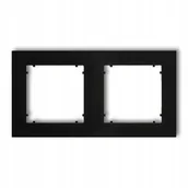 Klawisze i ramki - Karlik Ramka podwójna uniwersalna MINI 12MR-2 czarny 12MR-2 - miniaturka - grafika 1