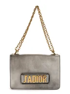 Torebki damskie - Dior Skórzana torebka w kolorze srebrnym - 25 x 16 x 7 cm - miniaturka - grafika 1