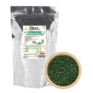 Spirulina 2000 tabletek 500g - Rzucanie palenia - miniaturka - grafika 1