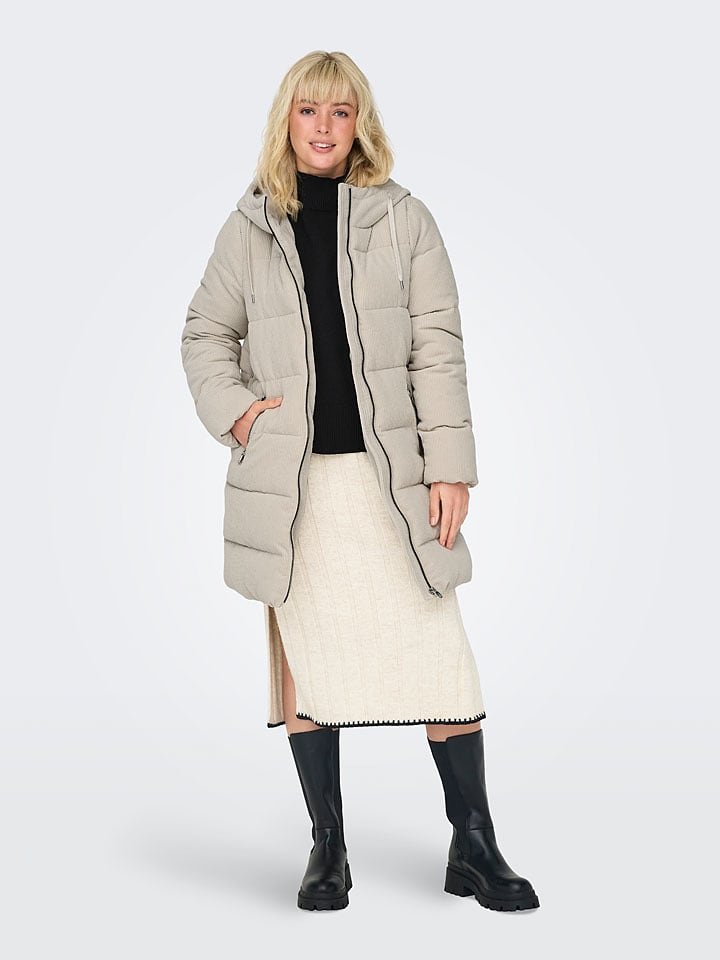 ONLY Płaszcz pikowany w kolorze beżowym
