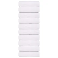 Ręczniki - vidaXL Ręczniki, 10 szt., białe, 15x21 cm, 360 g/m², bawełna 100% - miniaturka - grafika 1