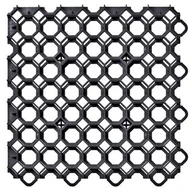 Kostki brukowe i krawężniki - Kratka trawnikowa Garden Puzzel czarna Onduline - miniaturka - grafika 1