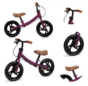 MOMI BREKI ROWEREK BIEGOWY Z HAMULCEM FIOLETOWY - Rowerki biegowe - miniaturka - grafika 1