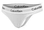 Majtki damskie - CALVIN KLEIN MAJTKI STRINGI DAMSKIE WHITE 0000F3786E 100 - Rozmiar: L - miniaturka - grafika 1