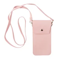 Pokrowce na ubrania - etui na telefon z paskiem 18x10x1,5 cm kol. różowy - miniaturka - grafika 1