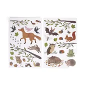 Zestawy naczyń dla dzieci - Filibabba Naklejki ścienne Forest Friends - miniaturka - grafika 1