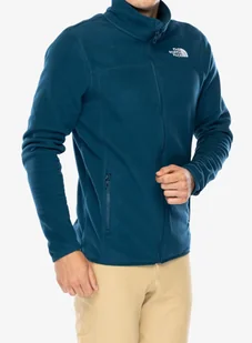 Bluza polarowa The North Face 100 Glacier Full Zip - midnight petrol - Bluzy sportowe męskie - miniaturka - grafika 1
