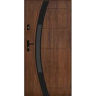 Drzwi zewnętrzne - Drzwi zewnętrzne NYKS Orzech 90 prawe - miniaturka - grafika 1