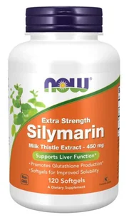 NOW FOODS NOW FOODS Silymarin Milk Thistle Extract Extra Strength 120 Softgels - Układ pokarmowy - miniaturka - grafika 1