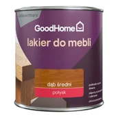 Lakiery do drewna - GoodHome Lakier do mebli dąb średni połysk 0,25 l - miniaturka - grafika 1