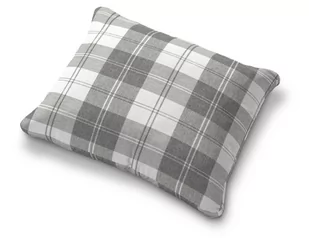Dekoria pl pl Poszewka na poduszkę Karlstad 58x48cm krata szaro-biała 58 × 48 cm Edinburgh 680-115-79 - Pokrowce na meble - miniaturka - grafika 1