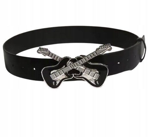 Gotycki Pasek w Stylu Y2K Gitara Elektryczna Gitary Metal Rock Punk Prezent