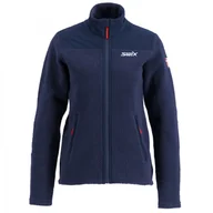 Kurtki i kamizelki sportowe damskie - Swix Blizzard Midlayer, kurtka, damska, granatowy - miniaturka - grafika 1