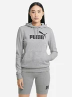 Bluzy damskie - Bluza z kapturem damska Puma Ess Logo Hoodie Tr 58679104 M Szara (4063697203235). Bluzy z kapturem damskie - miniaturka - grafika 1