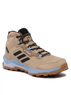 Kozaki damskie - adidas Buty Terrex AX4 Mid Gtx W GORE-TEX FZ3242 Beżowy - grafika 1