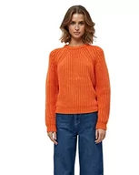 Swetry damskie - Minus Damski sweter Leka Knit Mandarin Orange, M - miniaturka - grafika 1