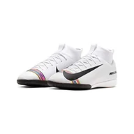 Piłka nożna - NIKE Jr Superfly 6 Academy GS IC, Buty piłkarskie Unisex dla dzieci, Biały Biały Czarny Pure Platinum 109, 35.5 EU - miniaturka - grafika 1