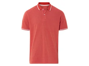 LIVERGY® Koszulka polo męska z bawełną (Pomarańczowy, L (52/54)) - Koszulki męskie - miniaturka - grafika 1