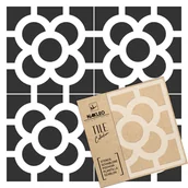 Scrapbooking - Szablon malarski // płytki – kafelki // RAVENNA JETEL // 10x10cm - miniaturka - grafika 1