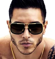 Okulary przeciwsłoneczne - Przeciwsłoneczne Okulary Męskie Pilotki Kwadratowe - miniaturka - grafika 1