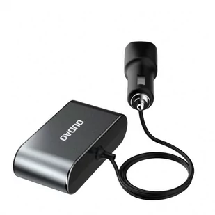Dudao ładowarka samochodowa 2x USB / 3x rozdzielacz gniazda zapalniczki czarny (R1Pro black) - Ładowarki samochodowe - miniaturka - grafika 2