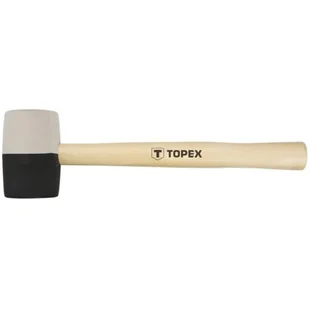 Topex młotek gumowy, czarno-biały, 450g, , 02A354 - Młotki - miniaturka - grafika 1