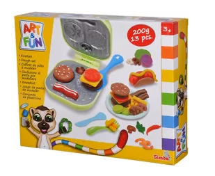 Zestaw masy plastycznej Burger z akcesoriami Art&Fun 106324529 Simba - Masy plastyczne - miniaturka - grafika 1