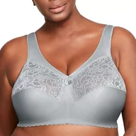 Biustonosze - Glamorise Klasyczny biustonosz damski MagicLift Support, Miękki szary, 95L - miniaturka - grafika 1
