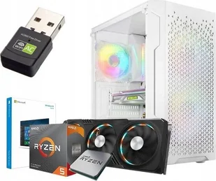 BIAŁY GAMINGOWY KOMPUTER DO GIER RYZEN 5 3600 16GB RTX 3050 SSD M.2 1TB W11 3xRGB - Zestawy komputerowe - miniaturka - grafika 1