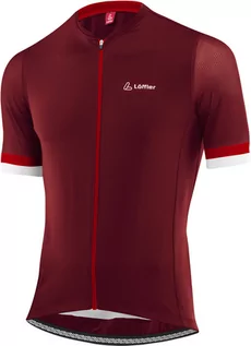 Koszulki rowerowe - Löffler Pure Full Zip Bike Jersey Men, czerwony EU 54 2022 Koszulki kolarskie - grafika 1