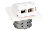 Gniazdka elektryczne - Digitus Podtynkowe gniazdo światłowodowe FTTH do adaptera SC/LC - miniaturka - grafika 1