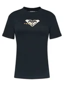 Koszulki i topy damskie - Roxy T-Shirt Oceanregular ERJZT06078 Czarny Regular Fit - miniaturka - grafika 1