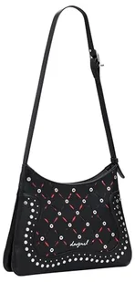 Desigual Torba unisex Yankee ACROSSBODYBAG, czarny/biały, jeden rozmiar, czarny/biały, Rozmiar Uniwersalny - Torebki damskie - miniaturka - grafika 1
