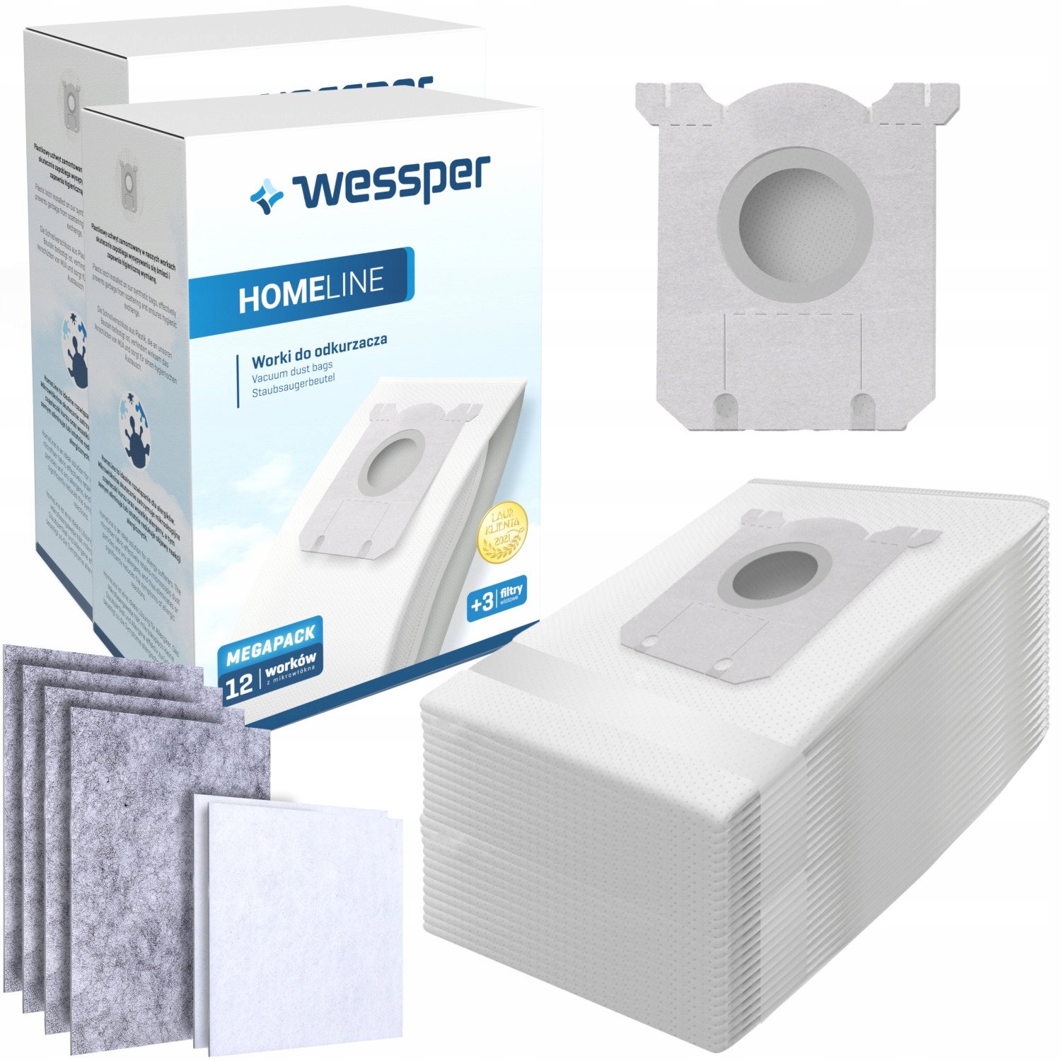 24x Worki do odkurzacza Elektrolux Classic Philips Bag 6x Filtr wlotowy