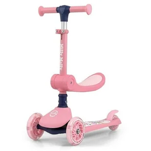 Hulajnoga dla dzieci MILLY MALLY Scooter Fuzzy Różowy - Hulajnogi - miniaturka - grafika 1