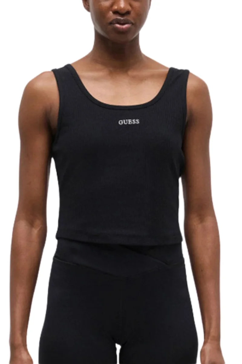 GUESS Czarny damski tank top Circe S