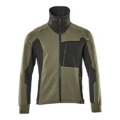 Odzież robocza - BLUZA Z ZAMKIEM BŁYSKAWICZNYM MASCOT ADVANCED 17484-319; ZIELONY MECH/CZERŃ - miniaturka - grafika 1