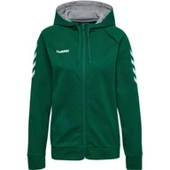 Piłka ręczna - Bluza z kapturem do piłki ręcznej damska Hummel Go Cotton Zip Hoodie Woman - miniaturka - grafika 1