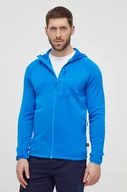 Bluzy męskie - Viking bluza sportowa Jukon męska kolor niebieski z kapturem gładka - miniaturka - grafika 1