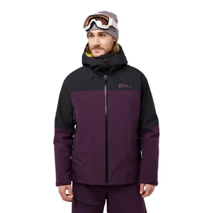 Męska kurtka Jack Wolfskin ALPSPITZE TOUR 3L JKT M midnight plum - S - Kurtki narciarskie - miniaturka - grafika 1