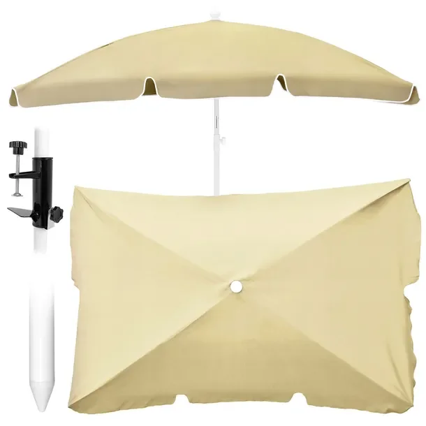 Jumi Parasol Ogrodowy Plażowy Uchylny Mocny Średnica 200 cm Łamany Z Uchwytem