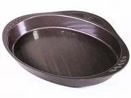 Naczynia żaroodporne - Pyrex 8010735 aszkenazyjscy etria naczynie do zapiekania owalne z uchwytem ze stali nierdzewnej czekoladowy brąz 40,44 x 27,24 x 4,78 cm AS35OR0/6146 - miniaturka - grafika 1