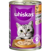 Mokra karma dla kotów - Whiskas Adult 1+ Terrine 12 × 400 g Drób - miniaturka - grafika 1