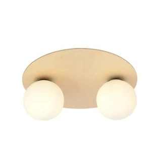 Emibig Kenzo lampa sufitowa 2-punktowa brązowa/biała 1142/2B 1142/2B - Lampy sufitowe - miniaturka - grafika 1
