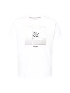Pepe Jeans Alfred Koszulka męska, Biały, XS - Koszulki męskie - miniaturka - grafika 1