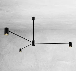Shilo Dakata lampa wisząca 3-punktowa czarna 5648 5648sh - Lampy sufitowe - miniaturka - grafika 1