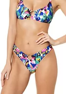 Stroje kąpielowe - goldenpoint Bikini damski kostium kąpielowy, niski krój, pierścień, Bohemian Ikat, wielokolorowa, S - miniaturka - grafika 1