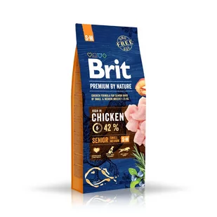 Brit Premium By Nature Senior S+M 1 kg - Sucha karma dla psów - miniaturka - grafika 1