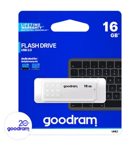 Goodram UME2 16GB biały (0160W0R11) - Pendrive - miniaturka - grafika 1